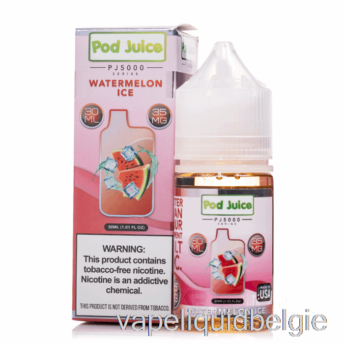 Vape Vloeibaar Watermeloenijs - Peulensap Pj5000 - 30 Ml 55 Mg